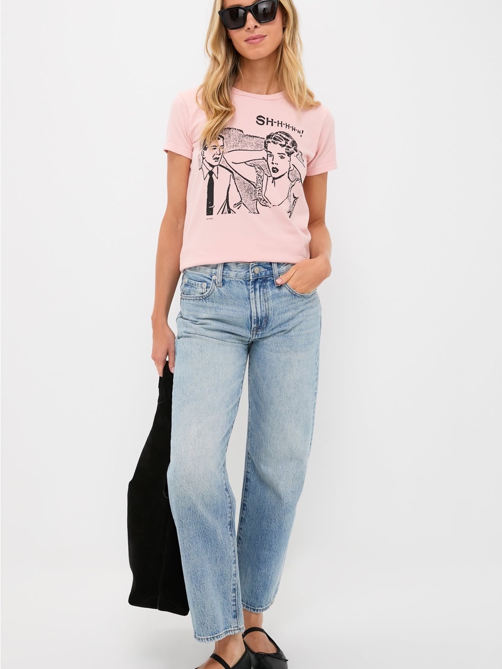 MOTHER • Dusty Pink SHHH!! The Boxy Goodie Tee